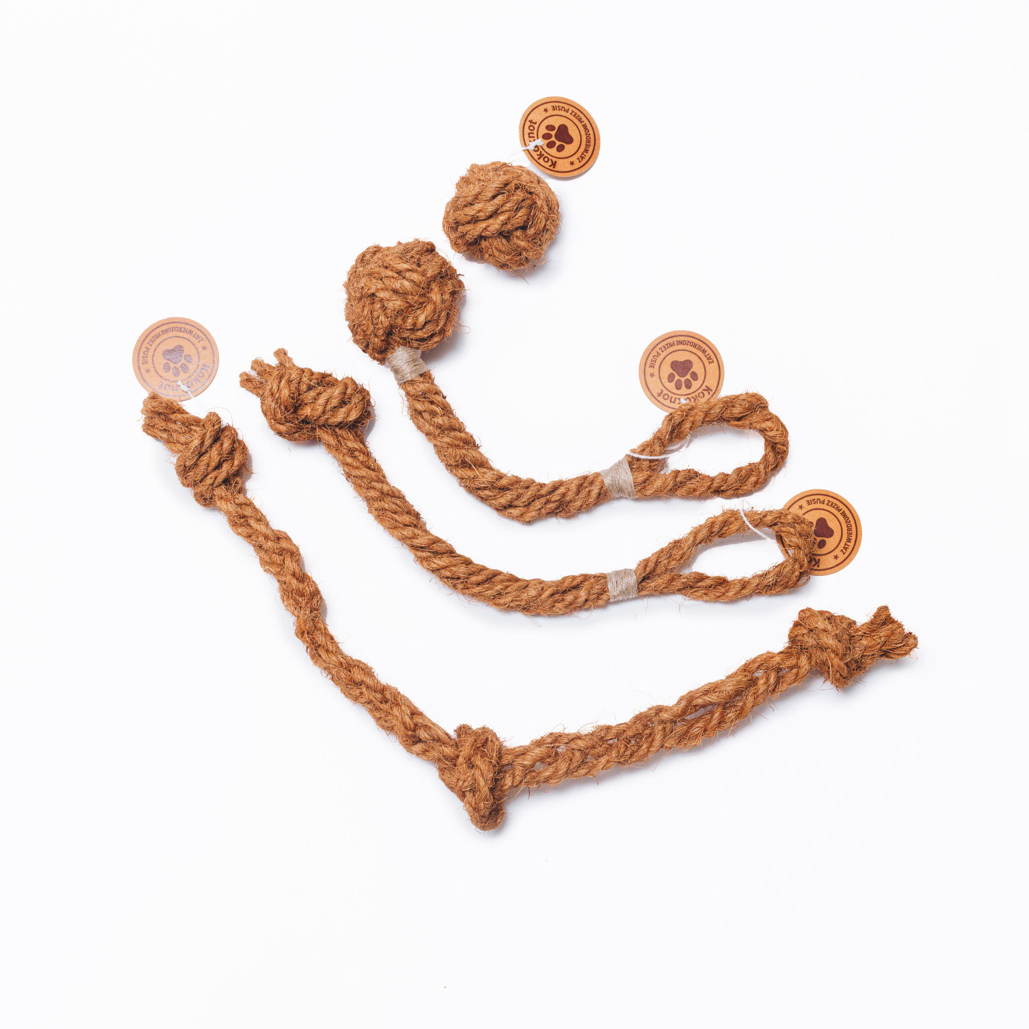 KokoBundle -  Zestaw Zabawek dla Psów z Włókna Kokosowego